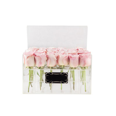 Acrylic flower box, acrylic rose box