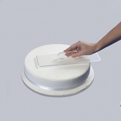 Acrylic cake smoother, acrylic cake scraper