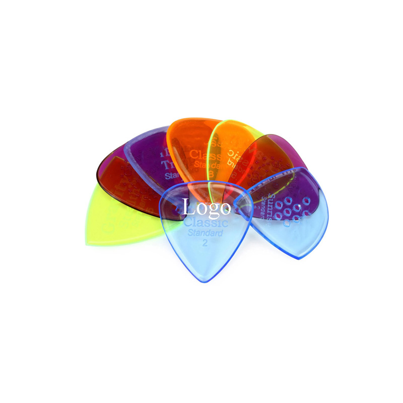 Custom acrylic guitar picks, color option acrylic picks