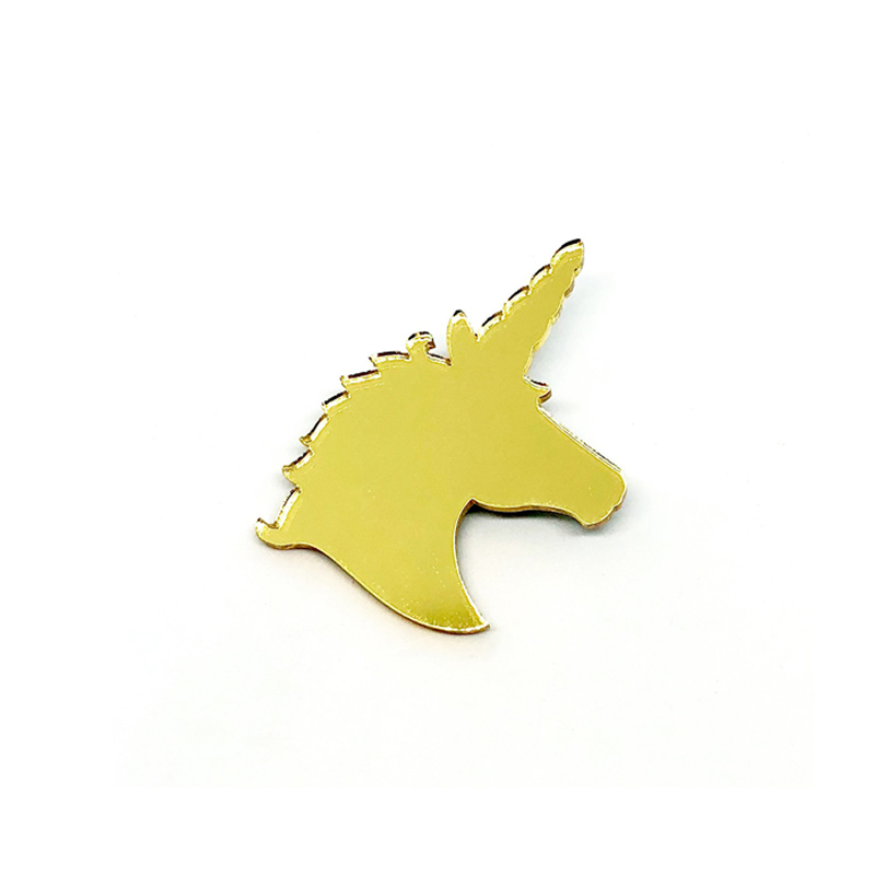 Unicorn acrylic brooch pin, custom acrylic brooch