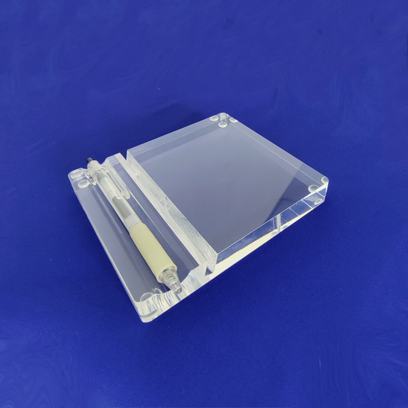 Acrylic memo tablet, acrylic memo tablet holder