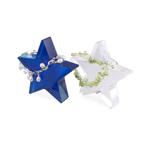 Acrylic jewelry stand wholesale, custom star shaped acrylic necklace stand