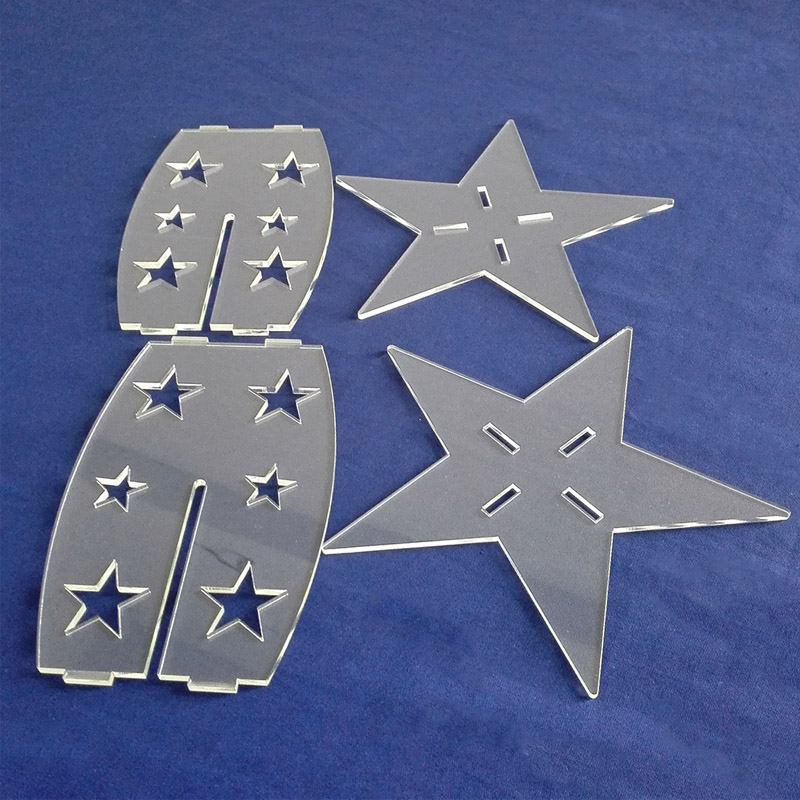 Custom perspex cupcake stand, star shaped acrylic cupcake display wholesale