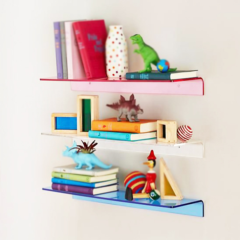 Wholesale wall acrylic shelf, custom acrylic shelf for home