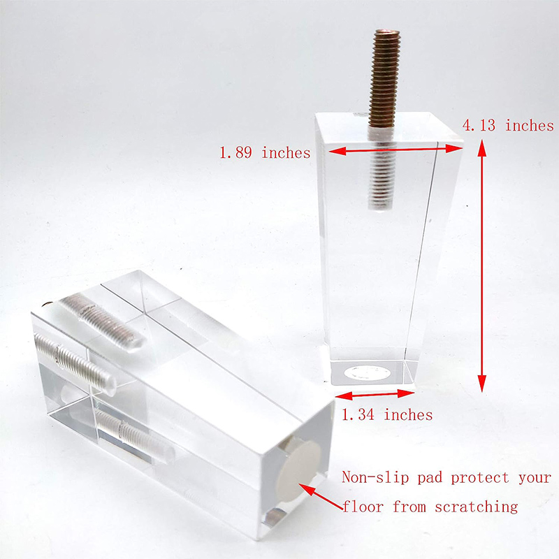 Supply clear acrylic table legs, wholesale perspex furniture legs