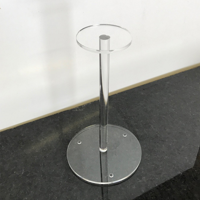 Countertop acrylic hat stand, supply lucite hat wig display stand