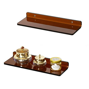 Amber wall acrylic shelf, new wall perspex shelves supplier