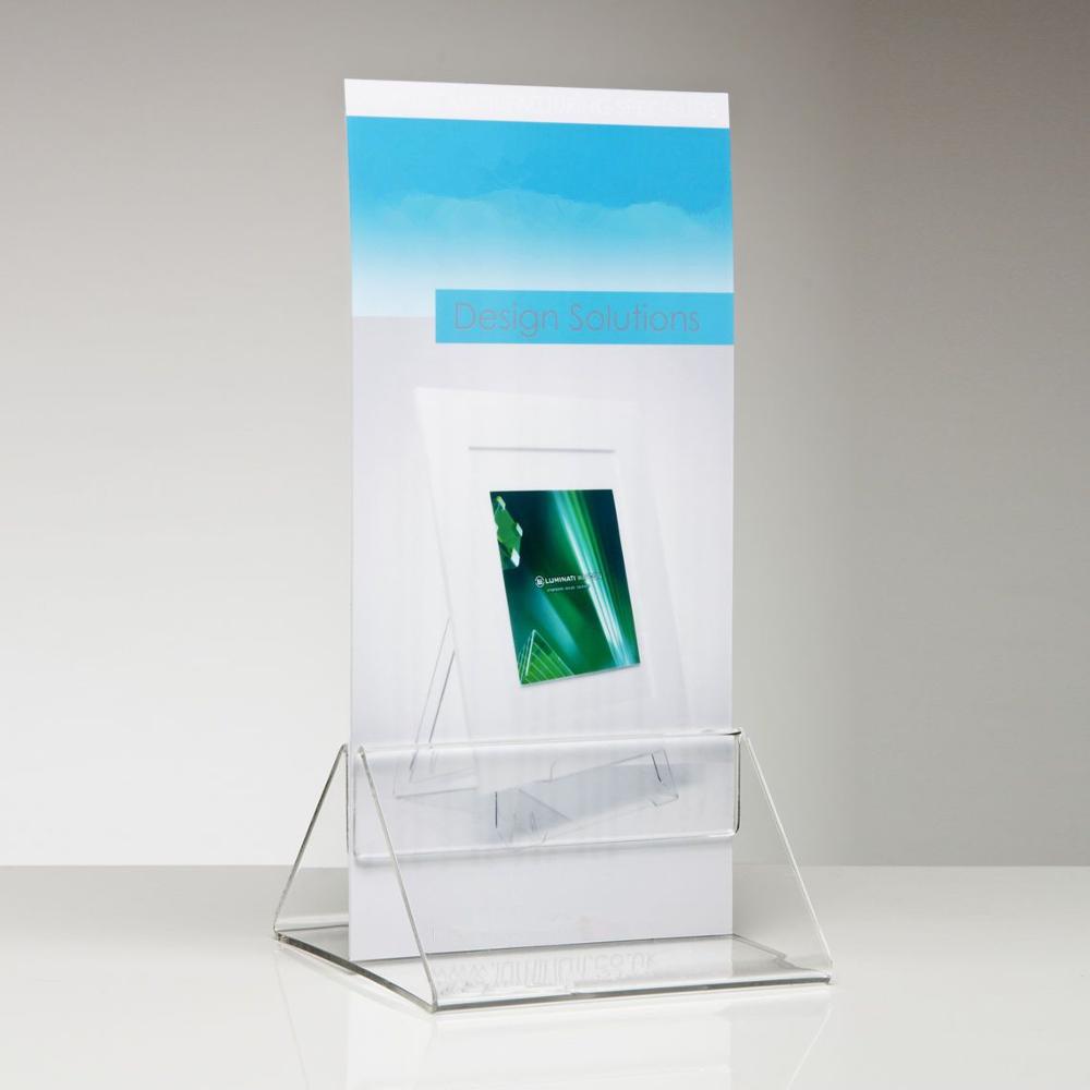 Clear acrylic sign clip, custom acrylic menu sign holder