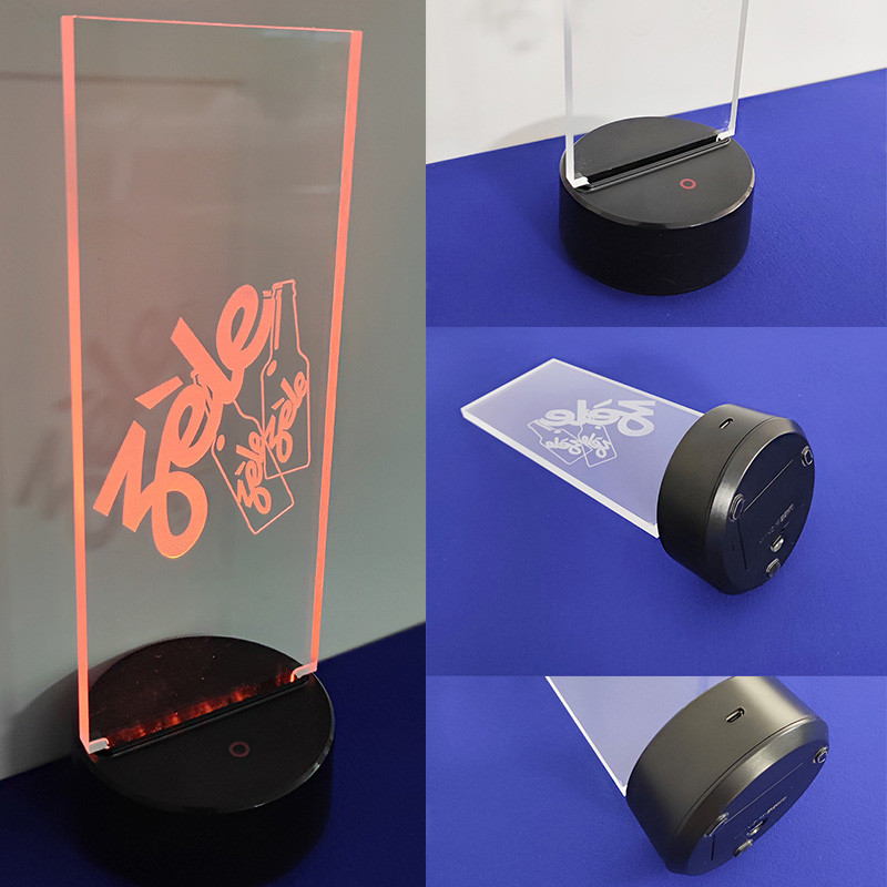 Wholesale acrylic LED lamp, engraved acrylic LED light