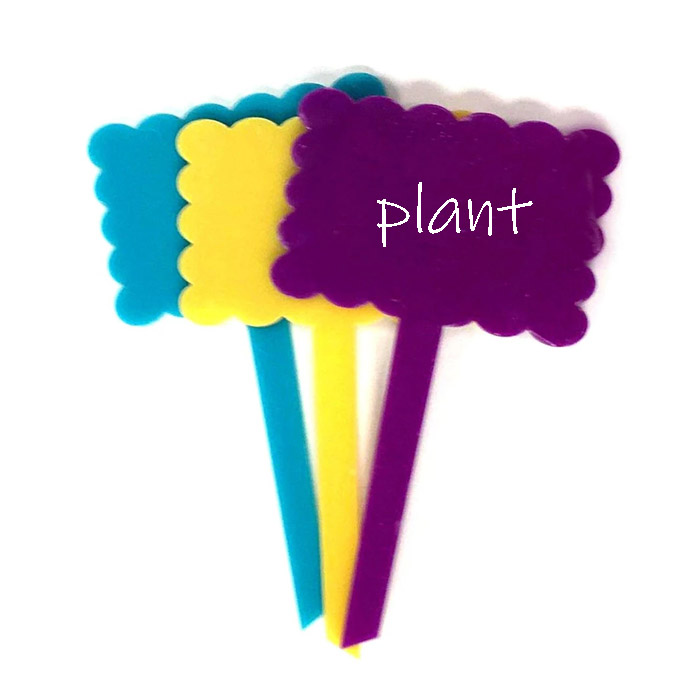 Cute acrylic plant stakes, DIY wholesale acrylic garden stakes