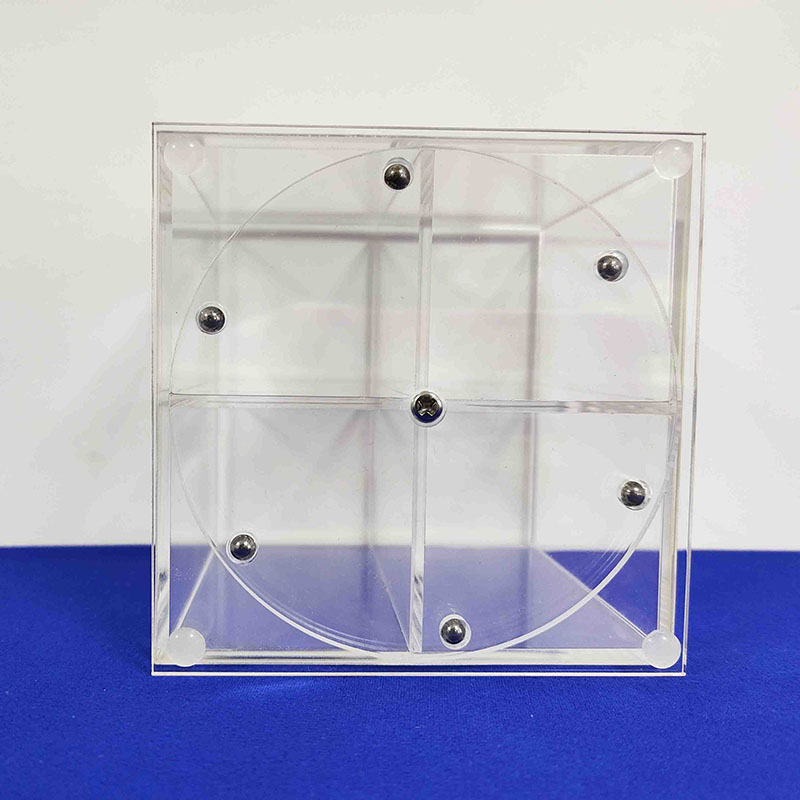 Rotatable acrylic pen holder, clear acrylic spinner pen holder