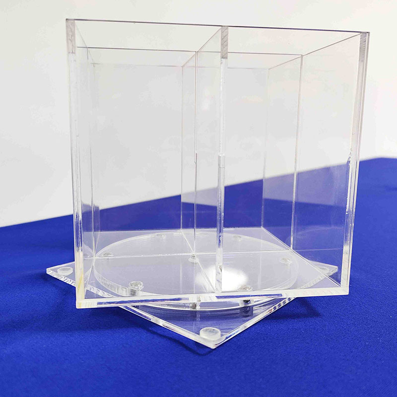 Rotatable acrylic pen holder, clear acrylic spinner pen holder