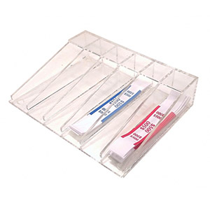 clear acrylic currency strap organizer, custom acrylic bill strap holder