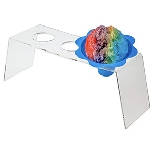 acrylic cone holder, 3 holes acrylic ice cream cone stand