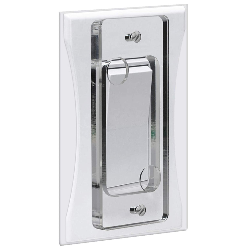 Wall acrylic switch guard, perspex switch plate guard