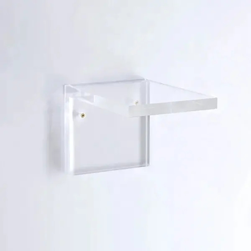 Wall acrylic bracket, wall perspex shelf