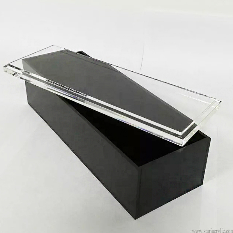 Factory acrylic box wit lid, Lucite box with removable lid
