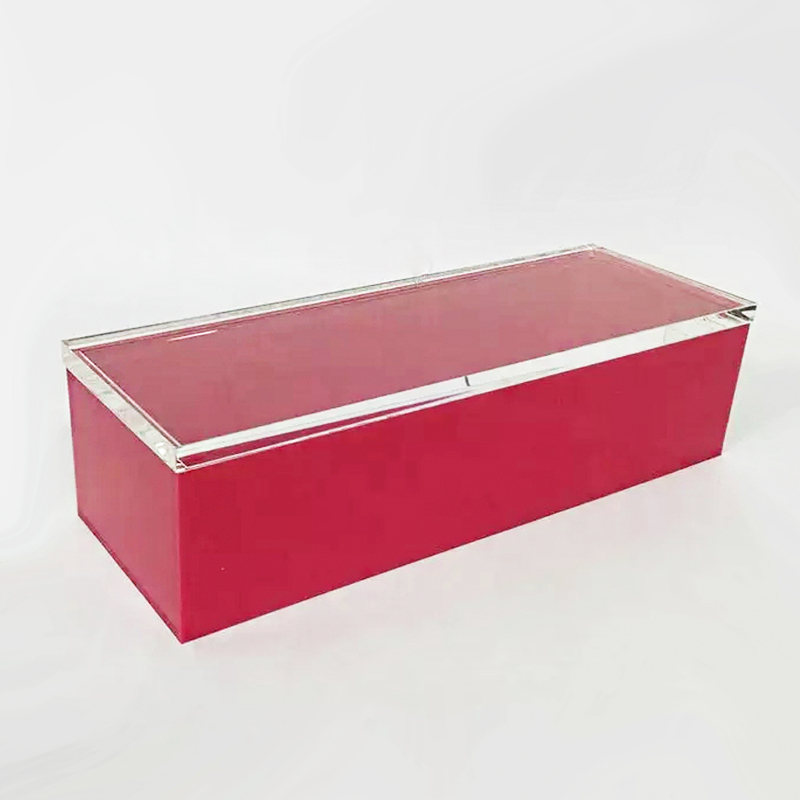 Factory acrylic box wit lid, Lucite box with removable lid