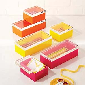 factory acrylic box wit lid, Lucite box with removable lid
