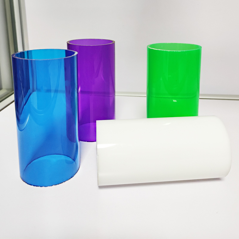 cut to size acrylic pipe, color option plexiglass tube