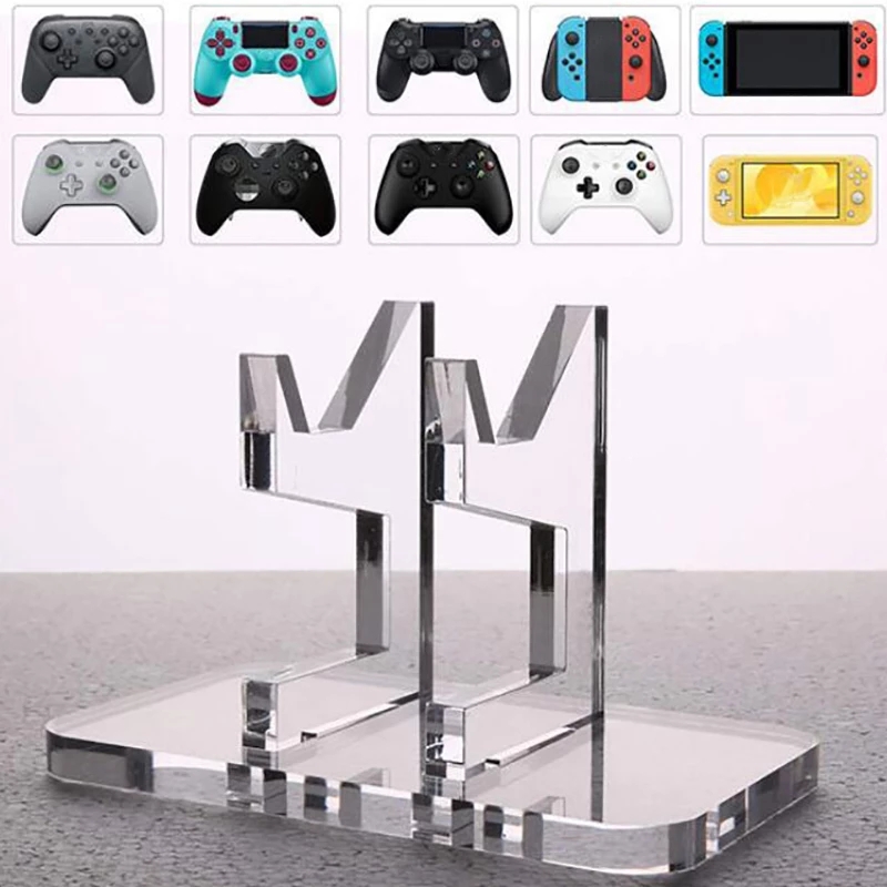 Desktop acrylic game controller stand wholesaler, clear perspex game holder