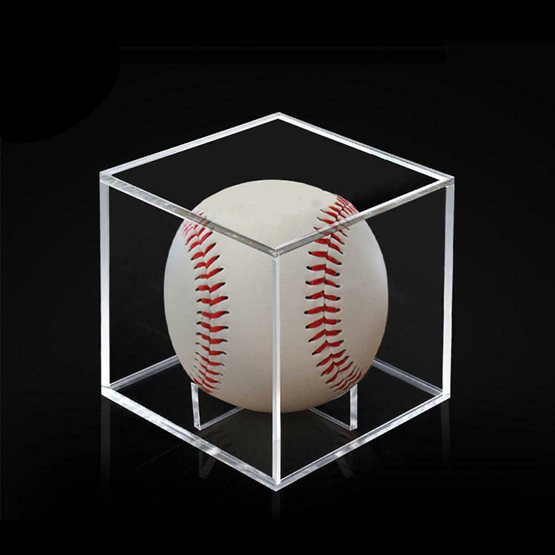 Acrylic dustproof tennis ball box, perspex baseball display box