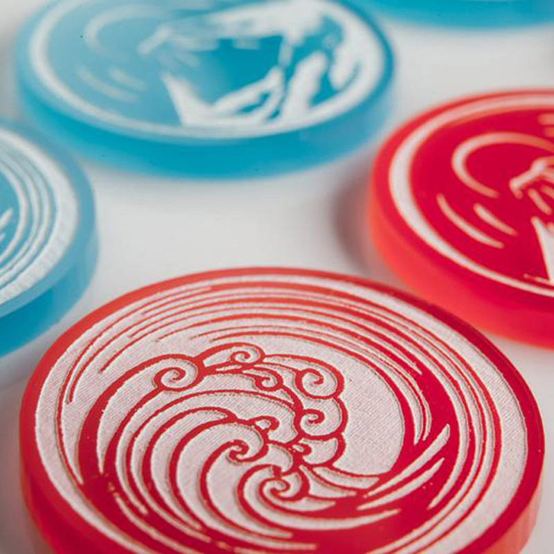 Wholesale acrylic token, netrunner acrylic tokens