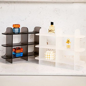 detachable acrylic perfume stand factory, custom lucite perfume shelf