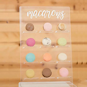 countertop acrylic dessert wall, lucite Macaron display rack