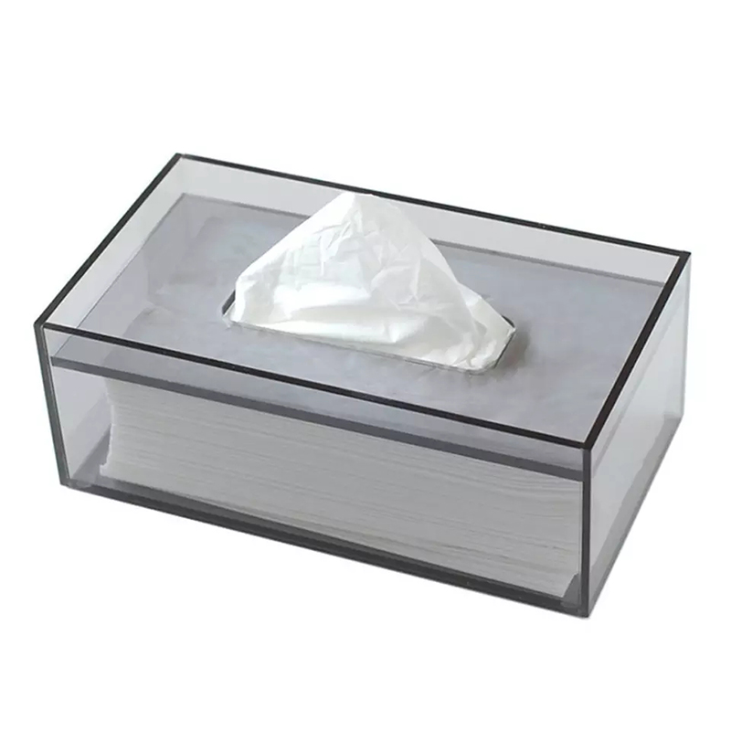 Acrylic bathroom napkin box, toilet lucite tissue holder