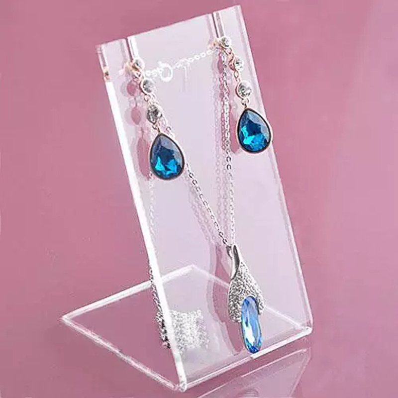 Slant acrylic earring stand, lucite earring holder manufacturer