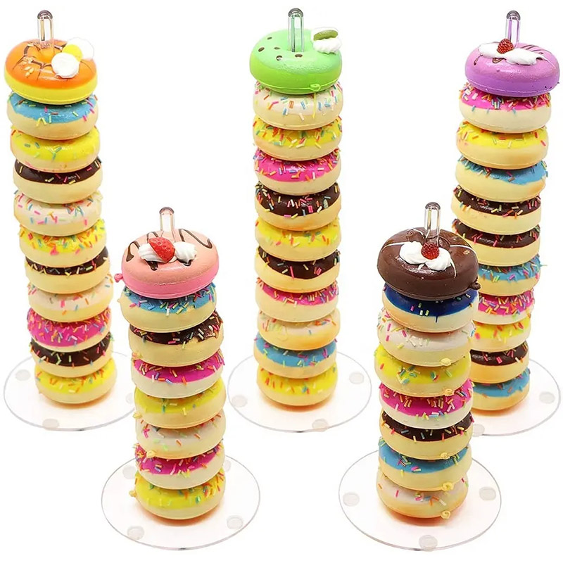 Acrylic donuts stand factory, lucite donuts tower stand