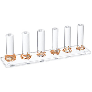 6 rod acrylic ring stand, supply cylinder acrylic ring holder