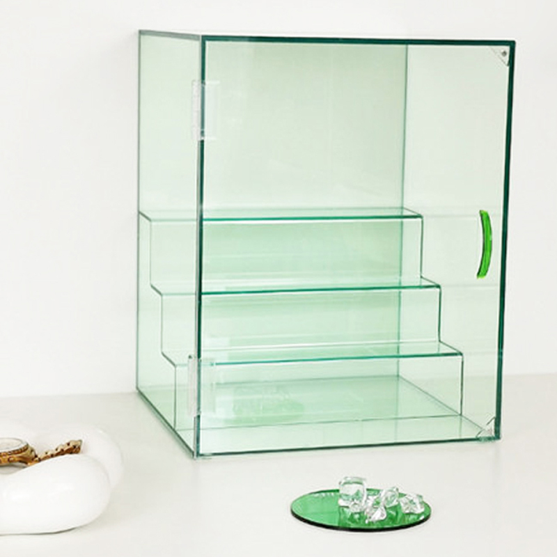 Wholesale acrylic perfume stand, light green lucite perfume organize