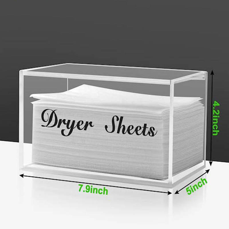 Wholesale acrylic dryer sheets dispenser, lucite dryer sheets box