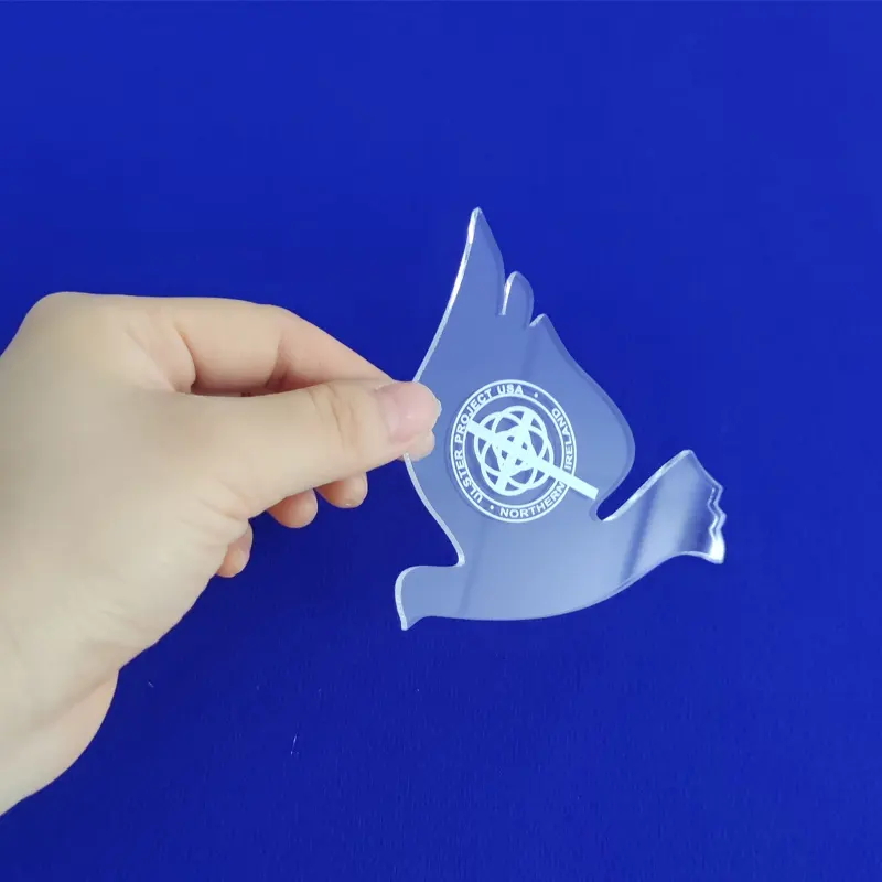 dove shaped acrylic decoration