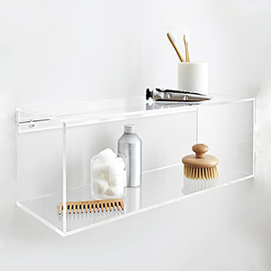 wall mount acrylic shelf, supply lucite wall shelves