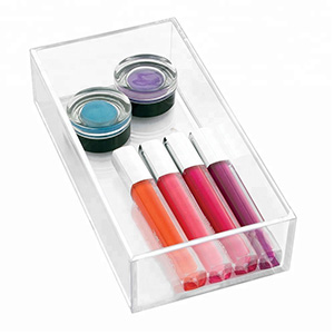 acrylic makeup organize box, wholesale lucite cosmetic box