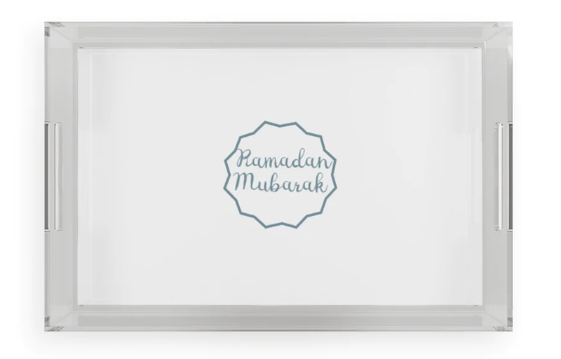 stackable acrylic ramadan tray