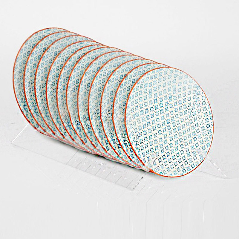 V shaped acrylic plate stand, wholesale acrylic plate rack