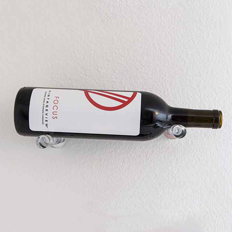 Wall acrylic wine rack, wholesale acrylic wine bottle stand 