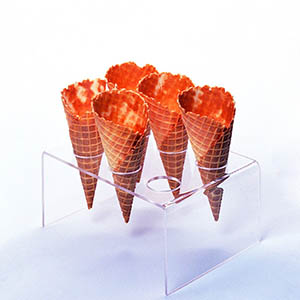 acrylic cone holder supplier, 6 slots lucite cone stand