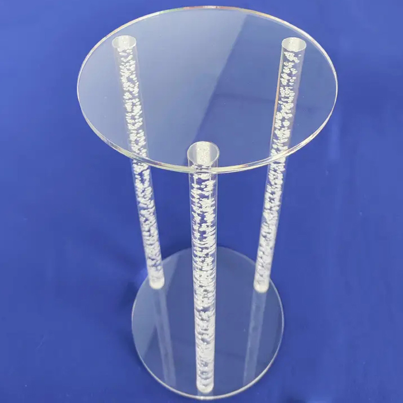 Bubble bar acrylic cake stand supplier, lucite cupcake holder factory