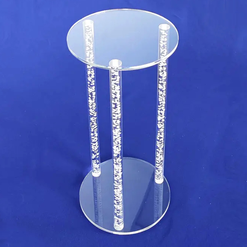 Bubble bar acrylic cake stand supplier, lucite cupcake holder factory