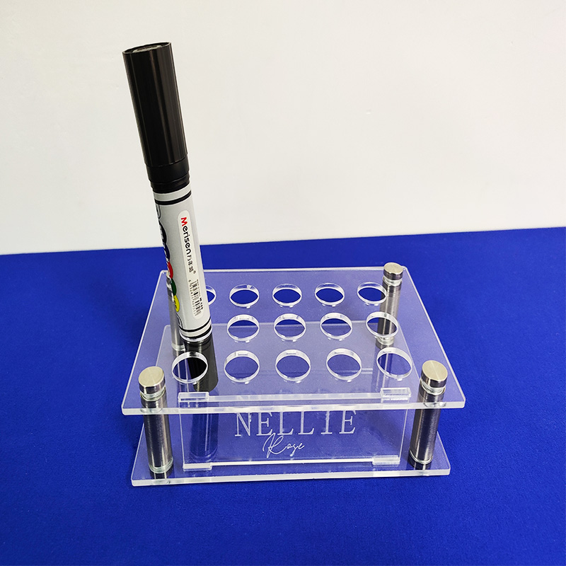 Acrylic test tube rack factory, lucite tube holder for lab