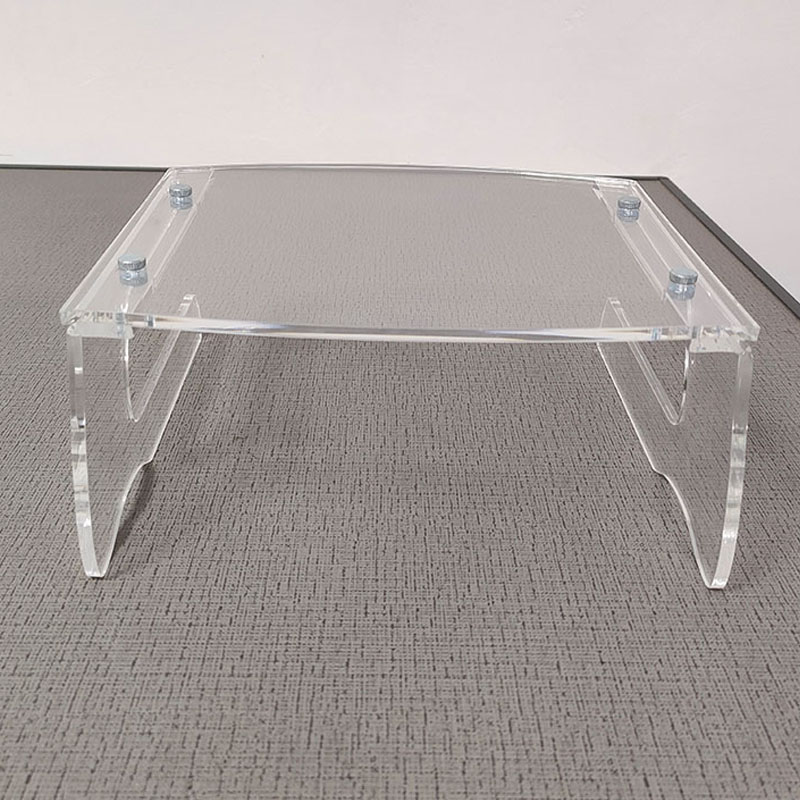 Detachable laptop riser acrylic supplier, acrylic laptop stand for desk