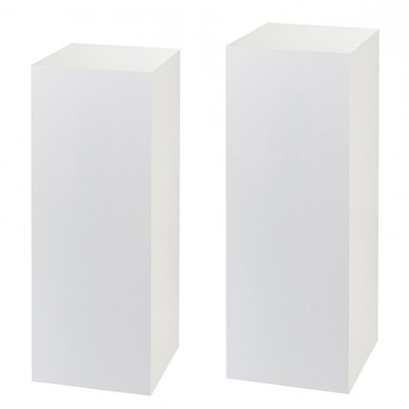 Wholesale white acrylic plinth, acrylic display pedestal factory