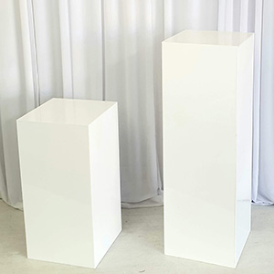 wholesale white acrylic plinth, acrylic display pedestal factory