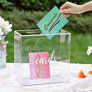 acrylic card box factory, acrylic wedding card box supplier