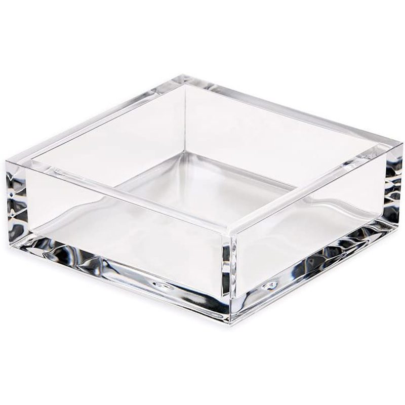 Lucite guest towel holder factory, acrylic napkin tray supplier